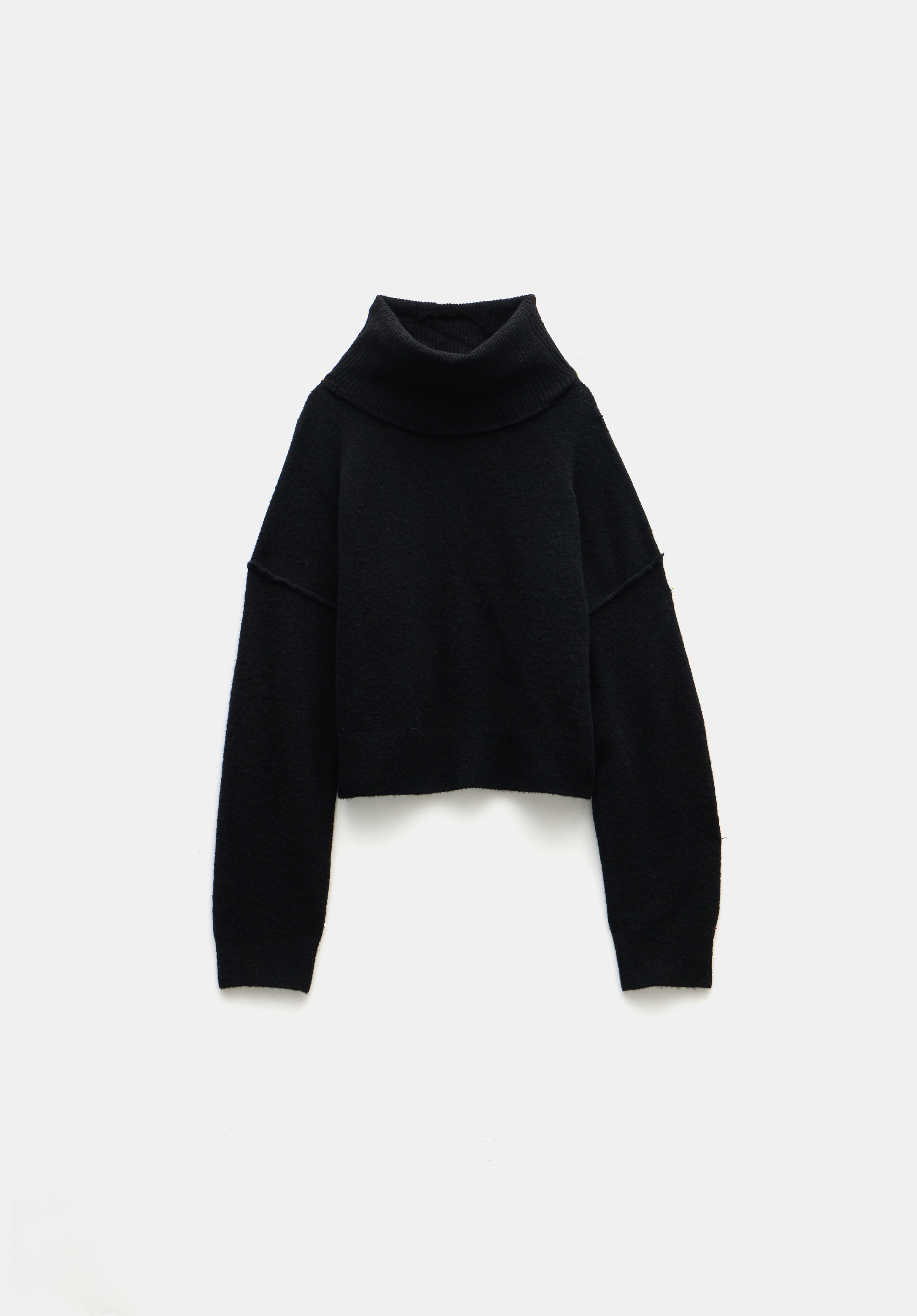 Crop wool sweater clearance
