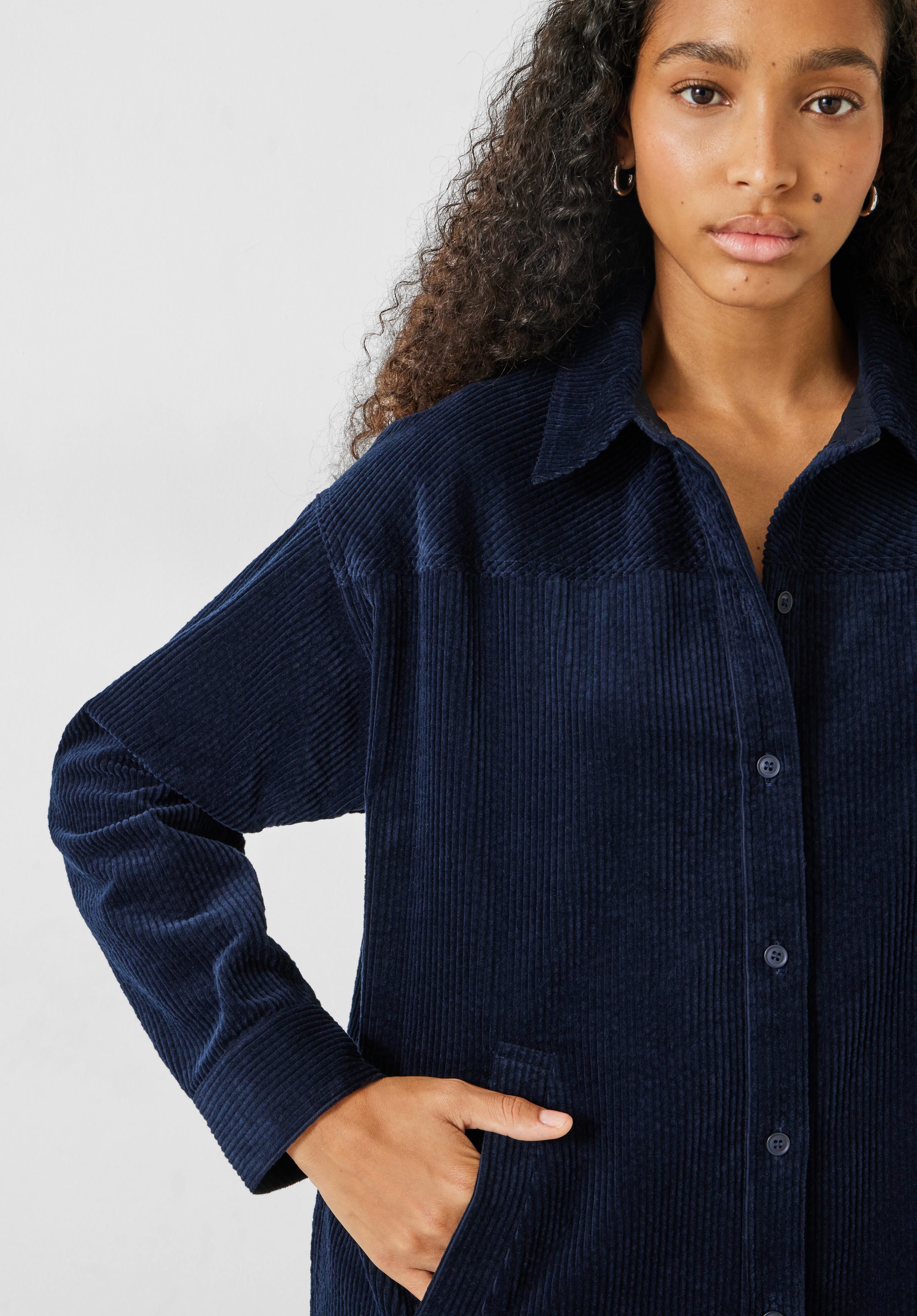 Lena cord shirt dress hotsell
