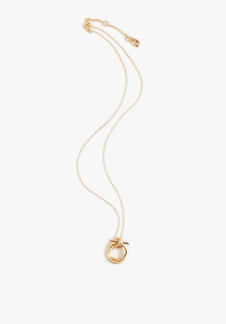 Talia T-Bar Hoop Necklace