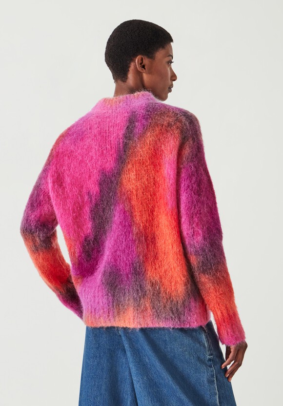 Frida Hand Printed Mohair Blend Jumper