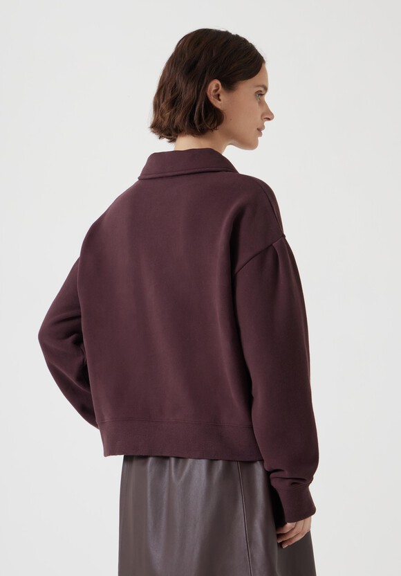 Cropped Polo Sweatshirt