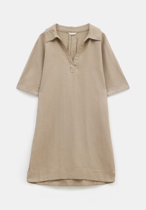 Orla Mini Linen Polo Dress