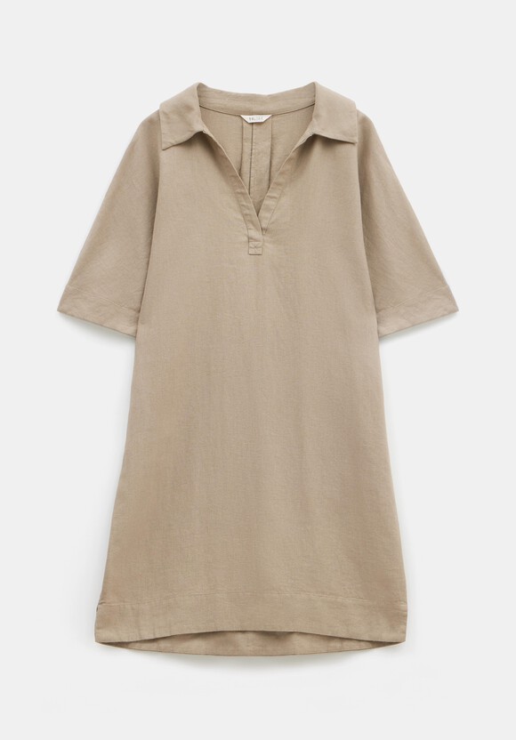 Orla Mini Linen Polo Dress