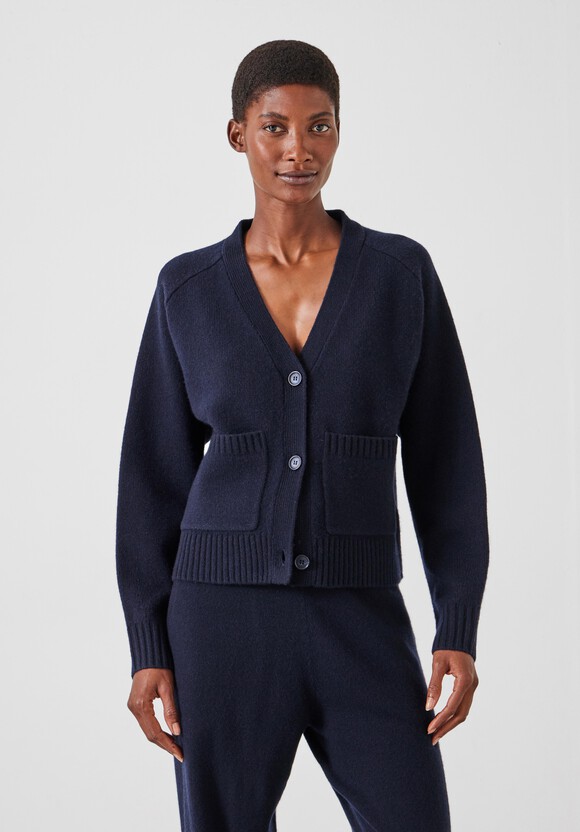 Daisy Merino Wool V Neck Cardigan