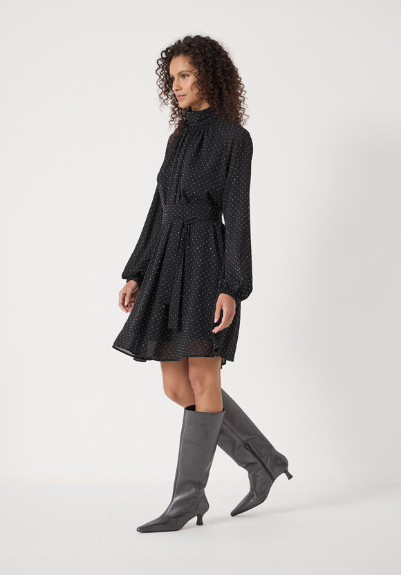 Diamante Chiffon Mini Dress