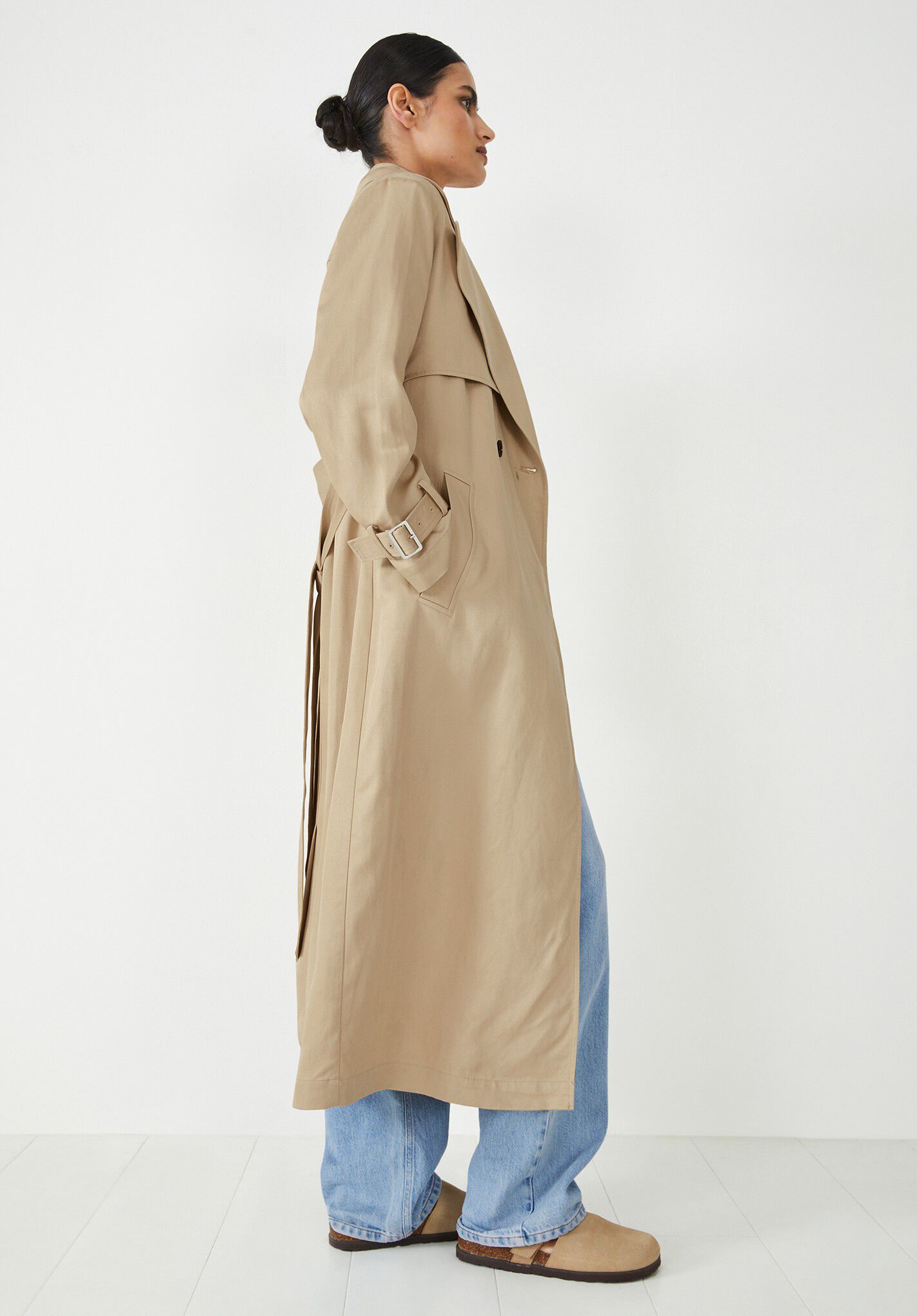 Belted discount trench cape