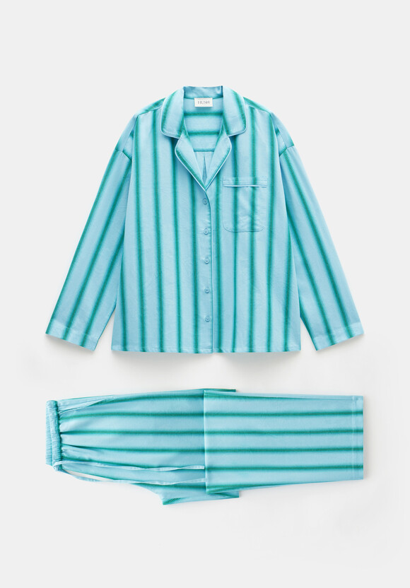 Amita Brushed Cotton Stripe Pyjamas