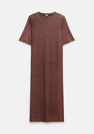 Glitter Maxi T-shirt Dress