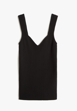Engineered Rib Knitted Vest