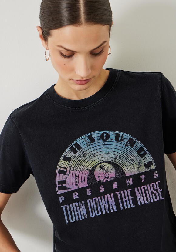 Ombre Rainbow Graphic T Shirt