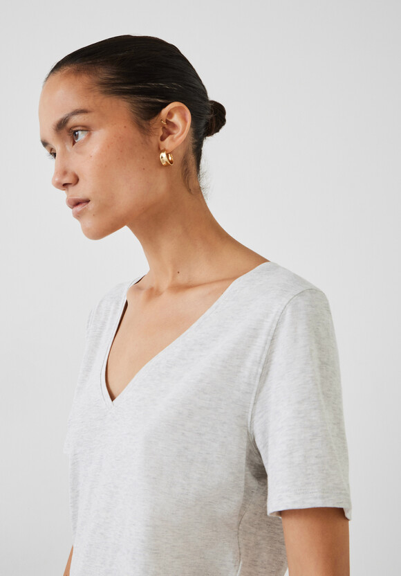 Kali Cotton Slub V-Neck T-Shirt