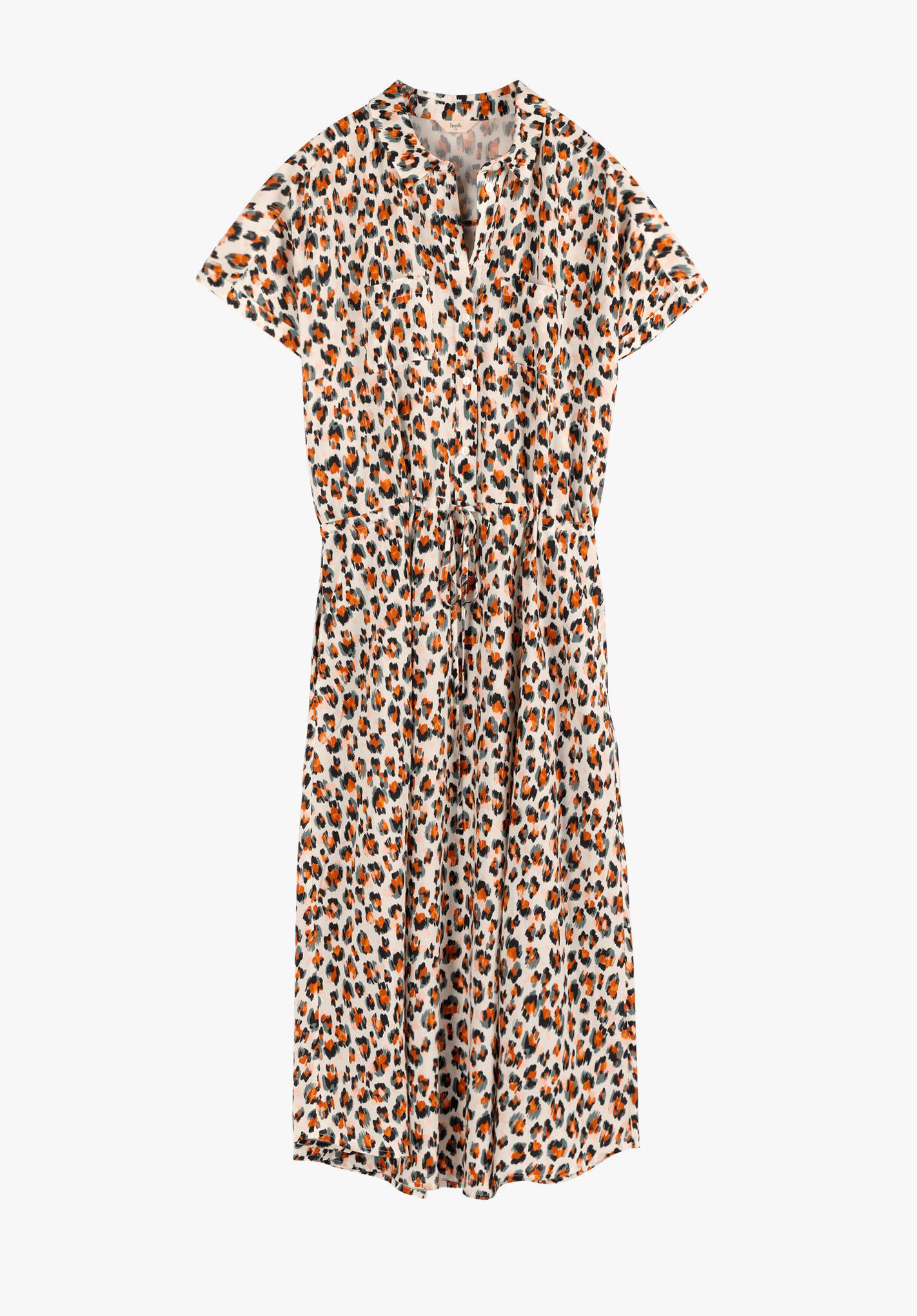 Leopard print button up dress Clearance