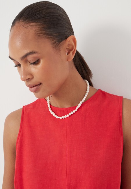 Freshwater Pearl T-Bar Necklace