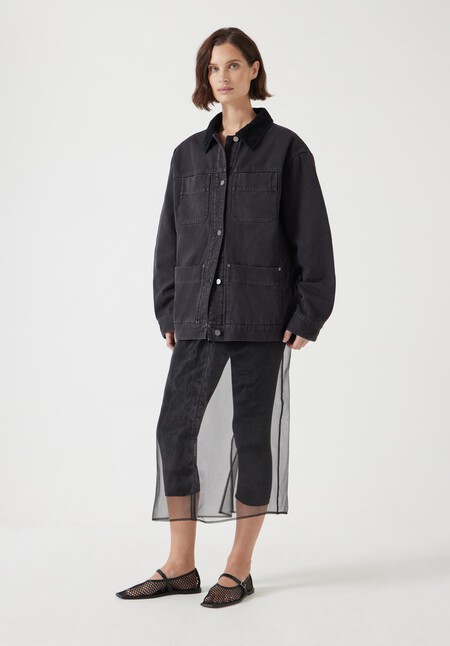 Cord Collar Barn Jacket