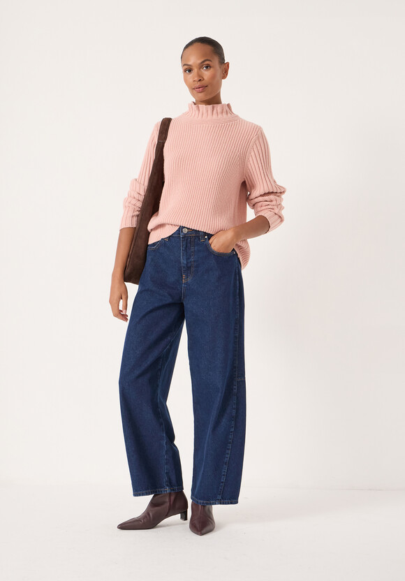 Kiley Wool Blend Frill Trim Jumper