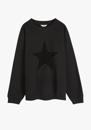 Simran Star Texture Sweatshirt