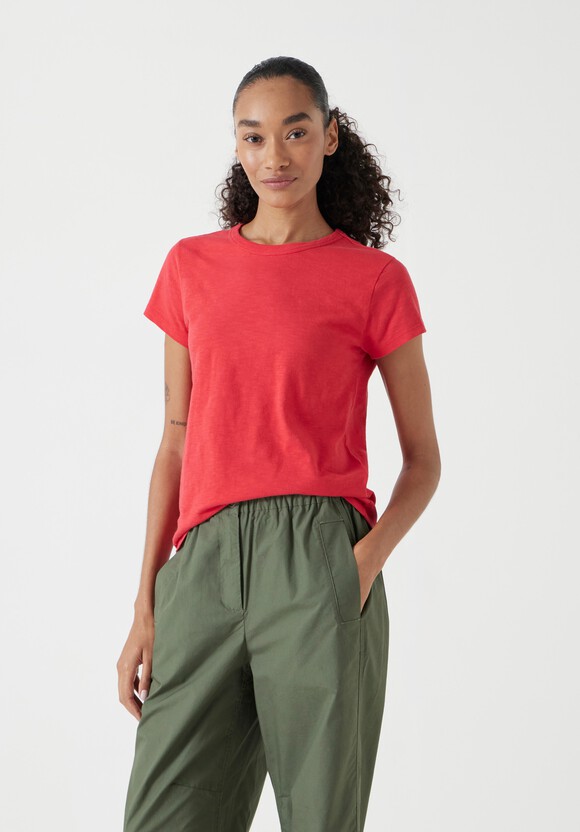 Slim Fit Slub Crew T-Shirt