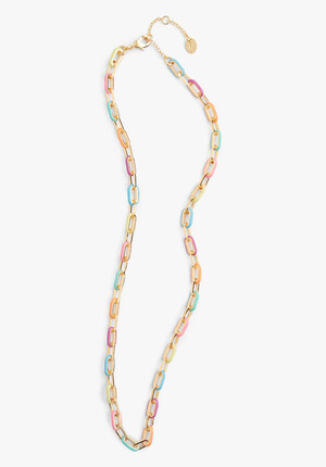 Everly Enamel Chain Necklace