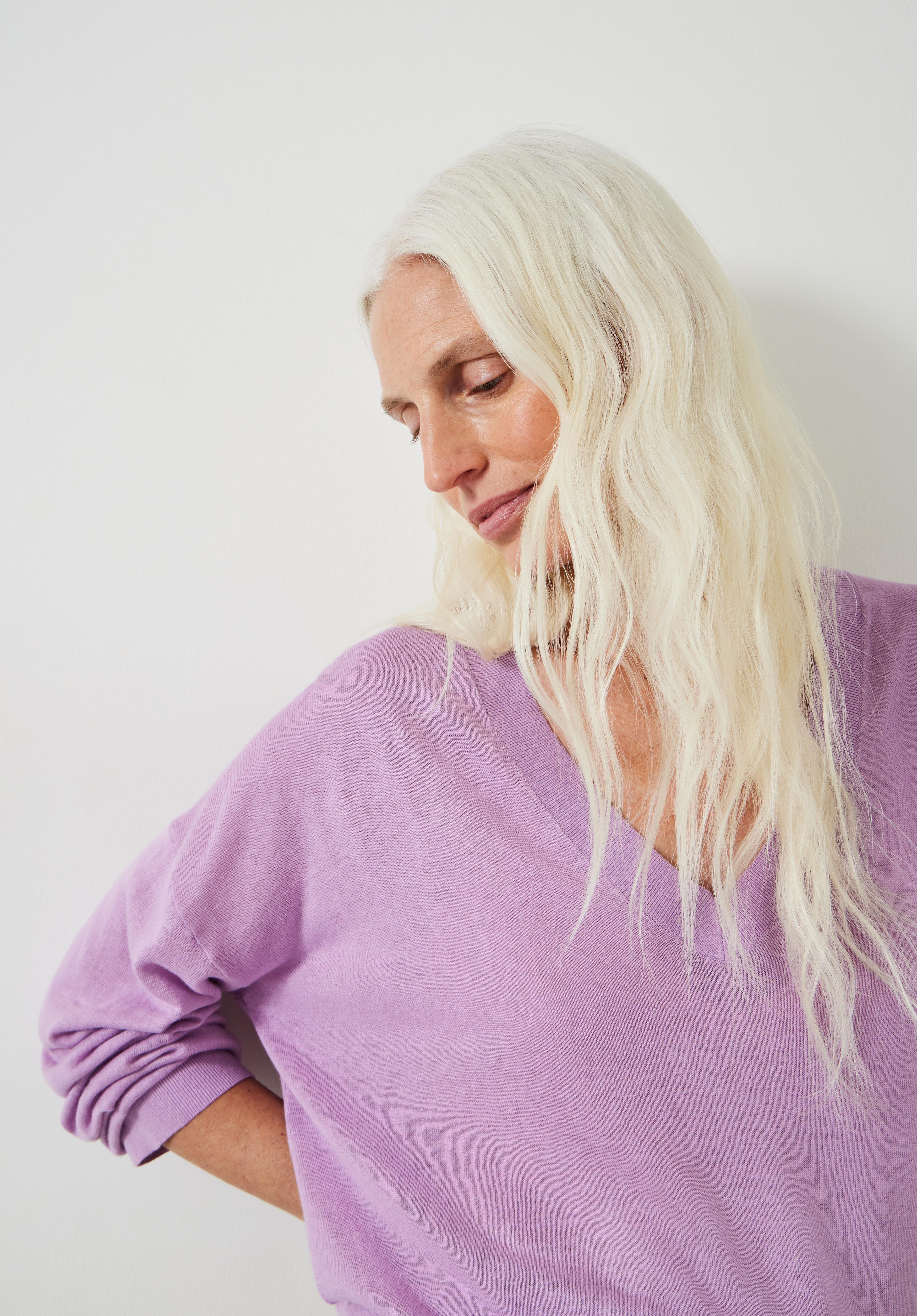 Linen blend jumper store