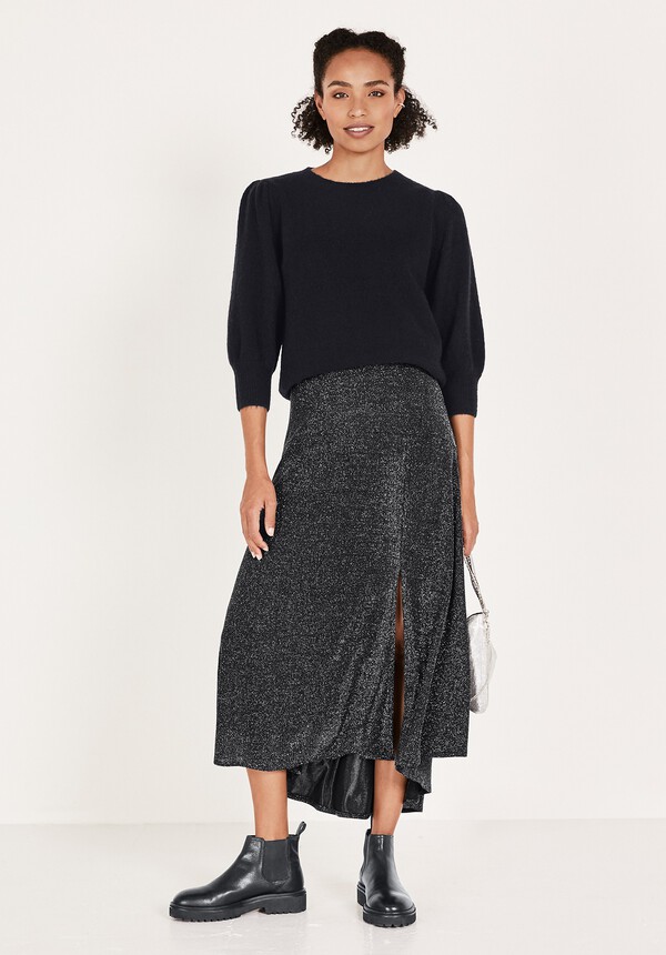 Freya Glitter Midi Skirt