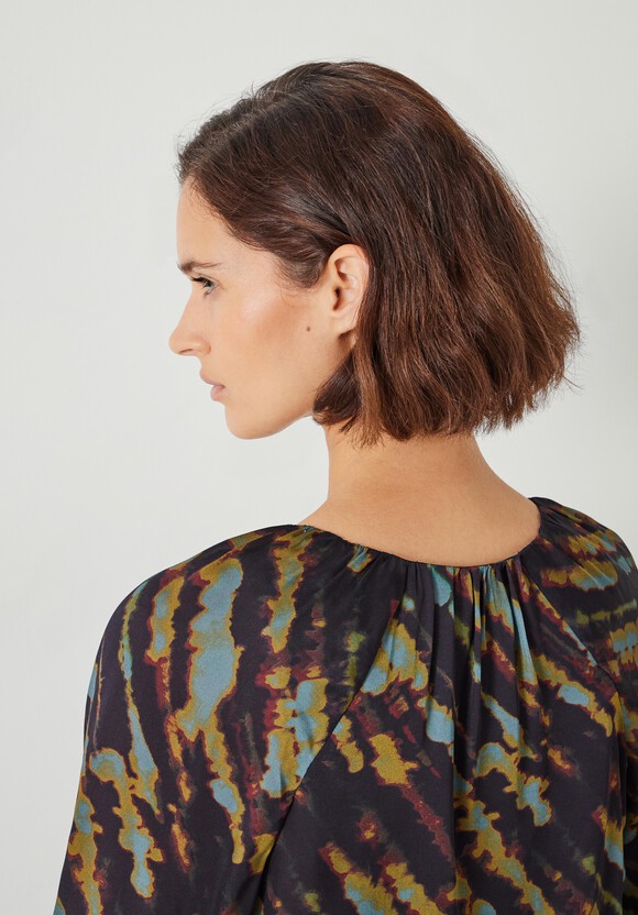 Elise Printed V-Neck Blouse