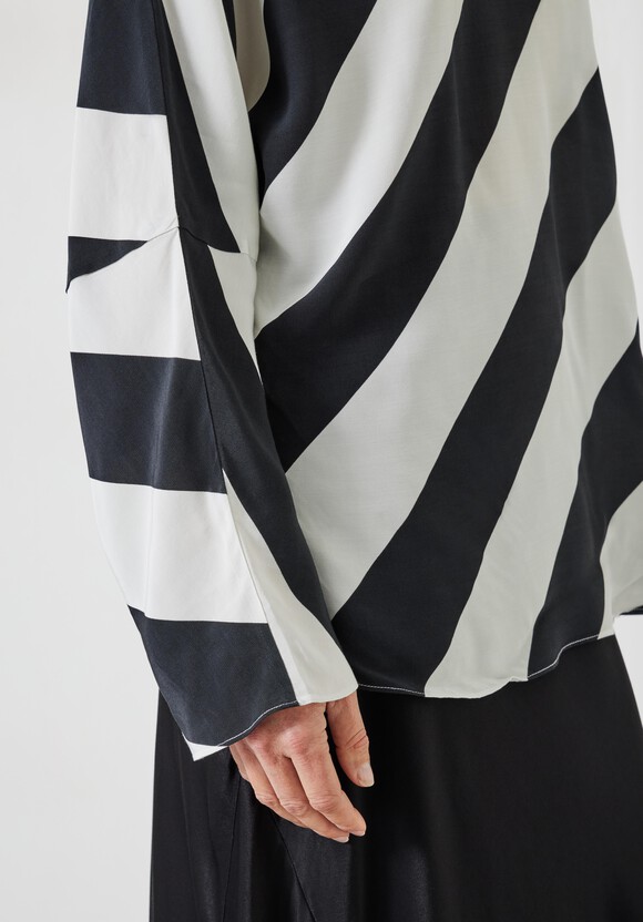 Whitney Diagonal Oversized  Stripe Top
