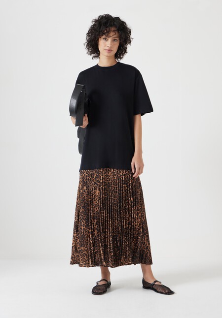 Esme Short Sleeve Pleated Midi Dress