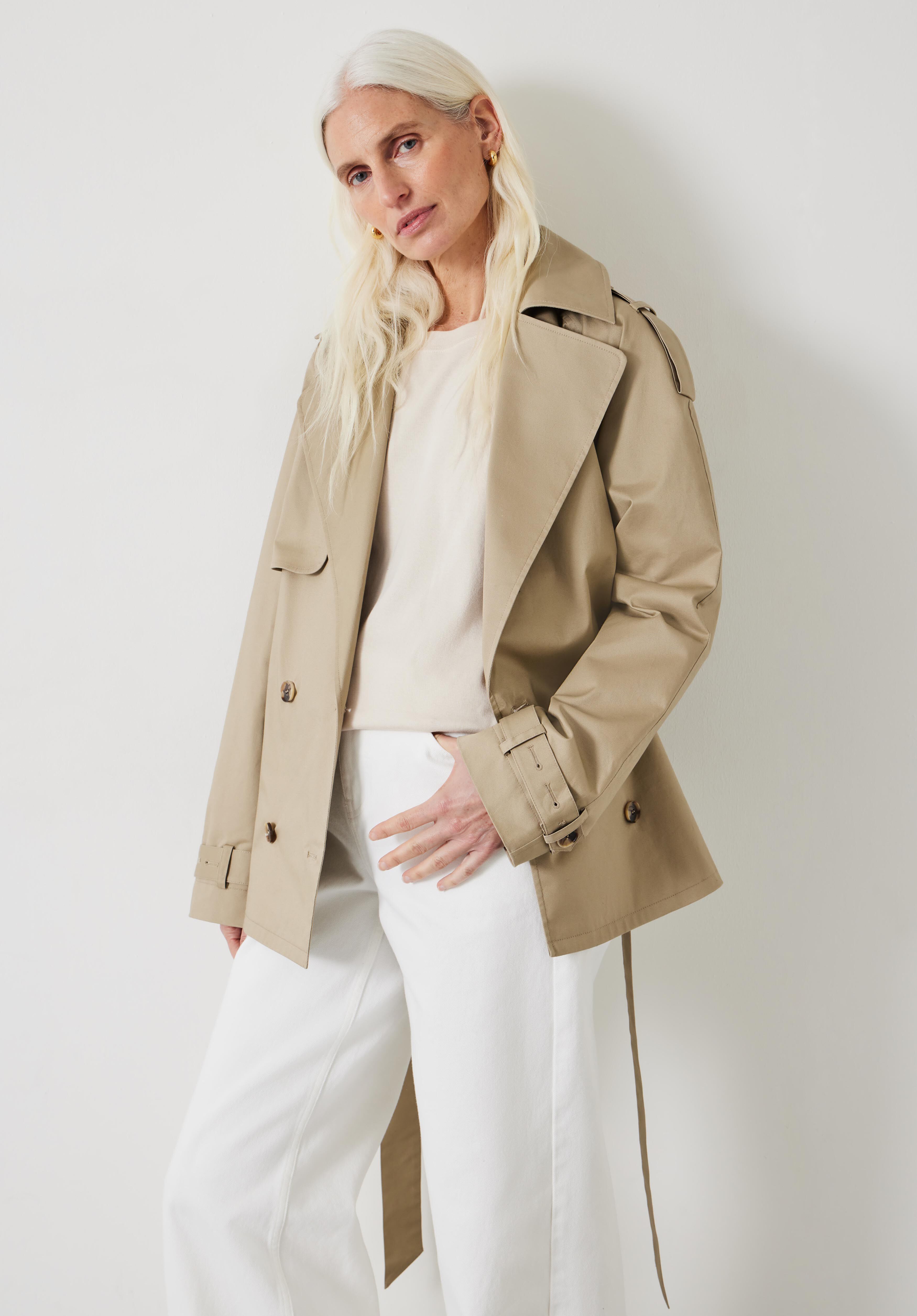 Short trench coats for ladies new arrivals
