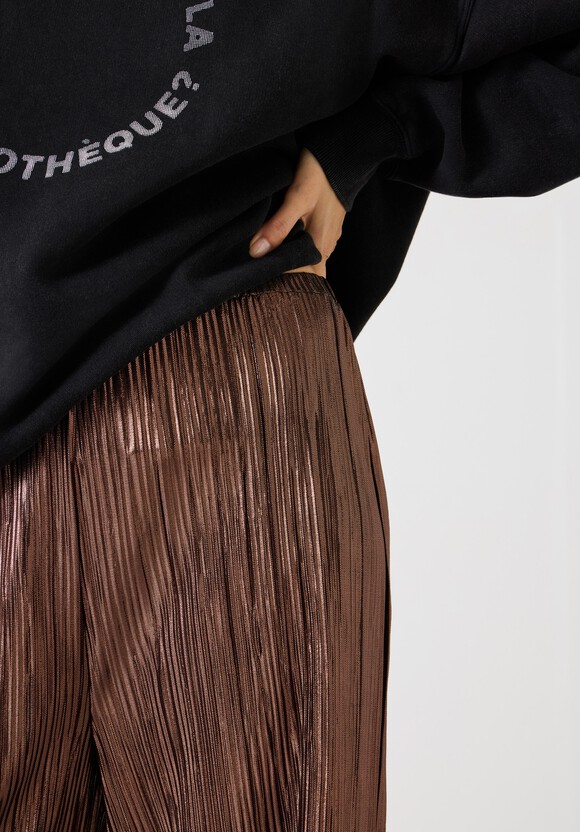 Reva Pleated Wide-Leg Trousers