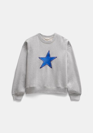 Embroidered Star Relaxed Sweatshirt