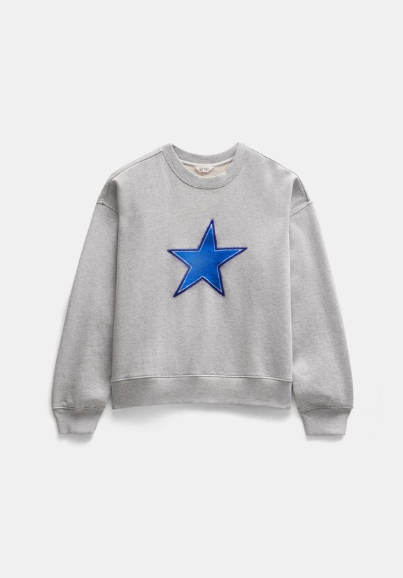 Embroidered Star Relaxed Sweatshirt