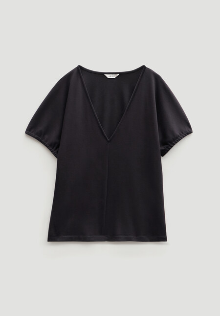 V Neck Seam Detail Top
