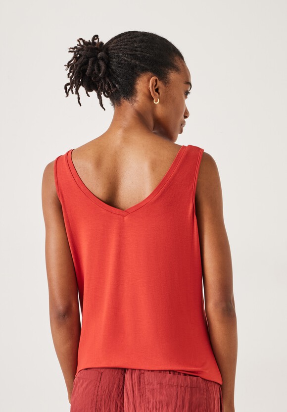 Sally V-Neck Jersey Vest Top