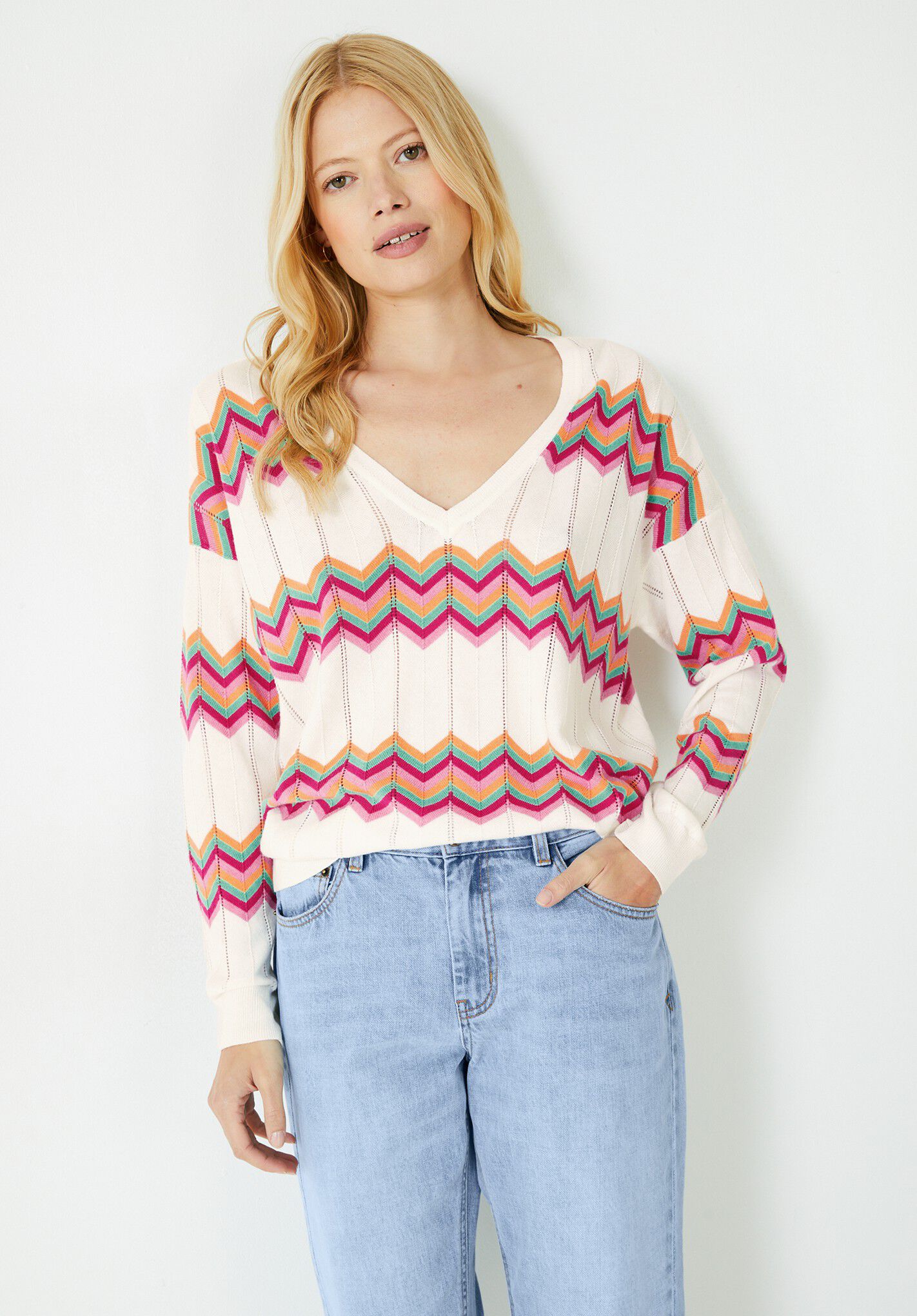 Chevron jumper top