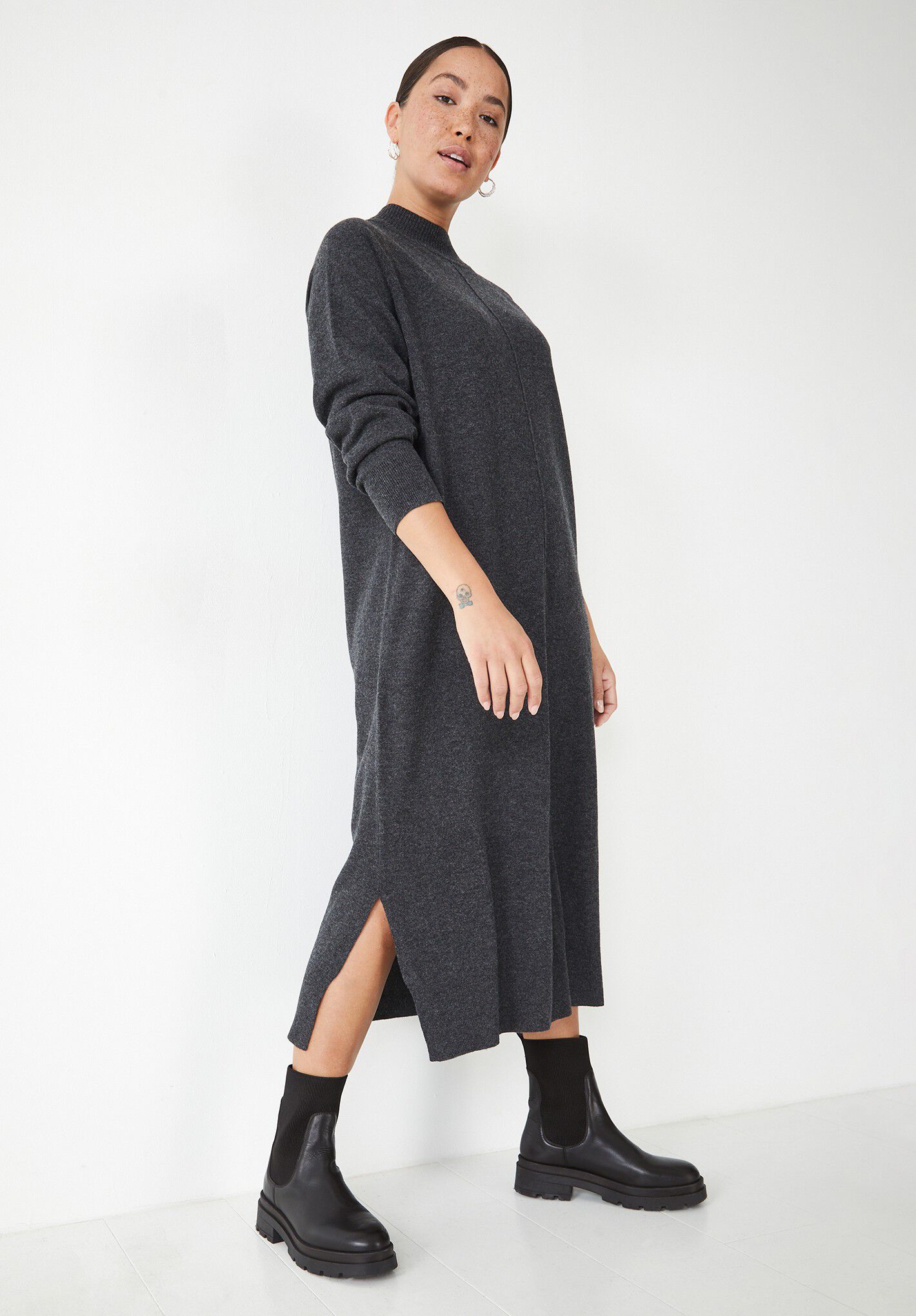 Long grey store jumper dress