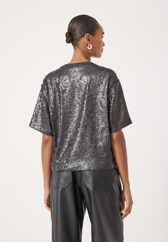 Holly Matte Sequin T-Shirt