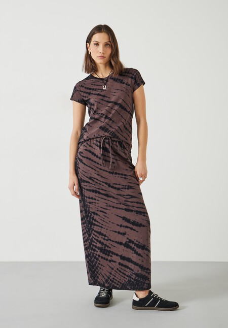 Zeena Cotton Printed Maxi Skirt