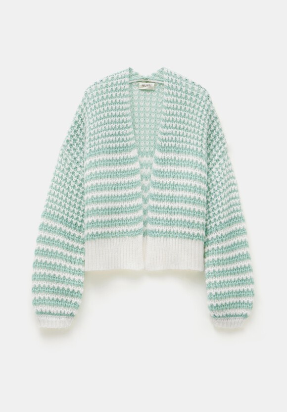 Skye Wool Blend Stripe Cardigan