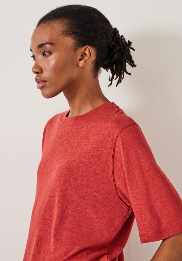 Elora Crew Neck Linen T-Shirt