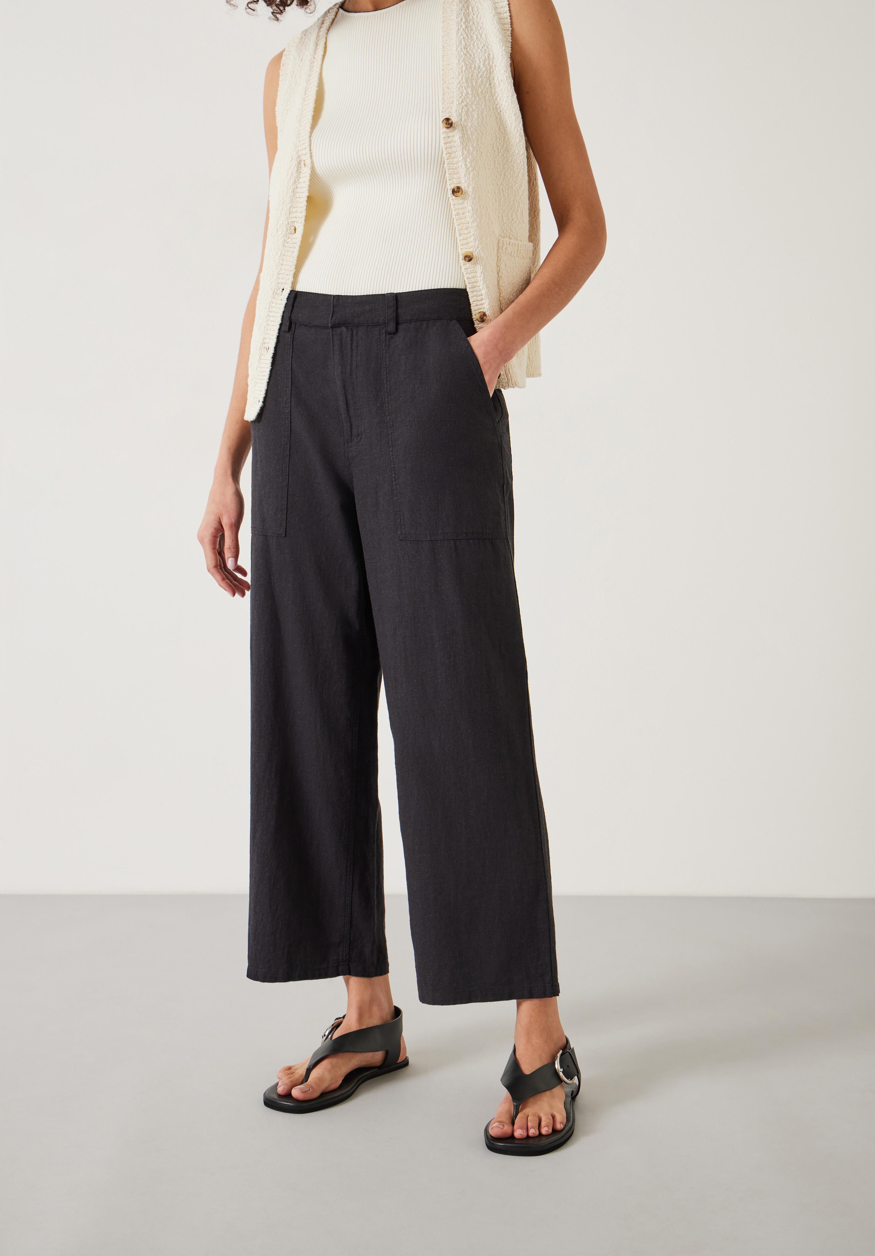 Hush cropped shop linen joggers