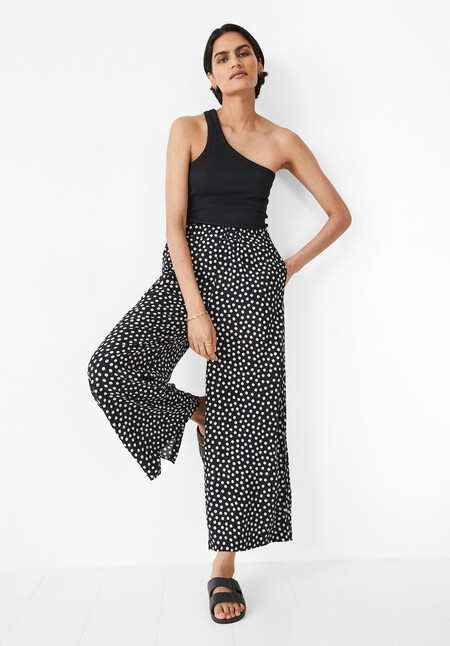 Cropped Printed Trousers