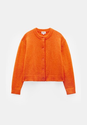 Crew Neck Boxy Cardigan