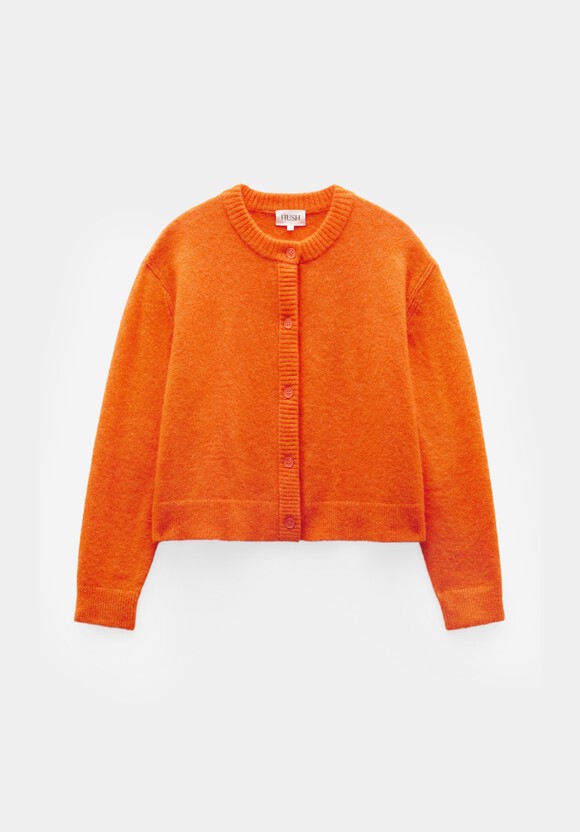Crew Neck Boxy Cardigan