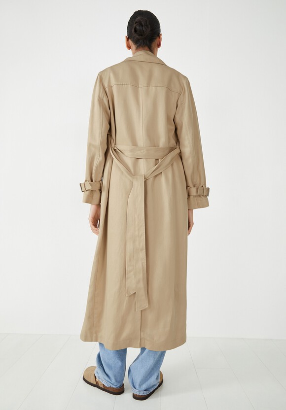 Iona Belted Trench Coat | Canvas | hush