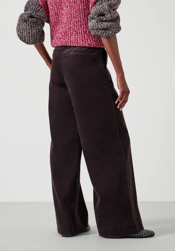 Wide Leg Cord Trousers
