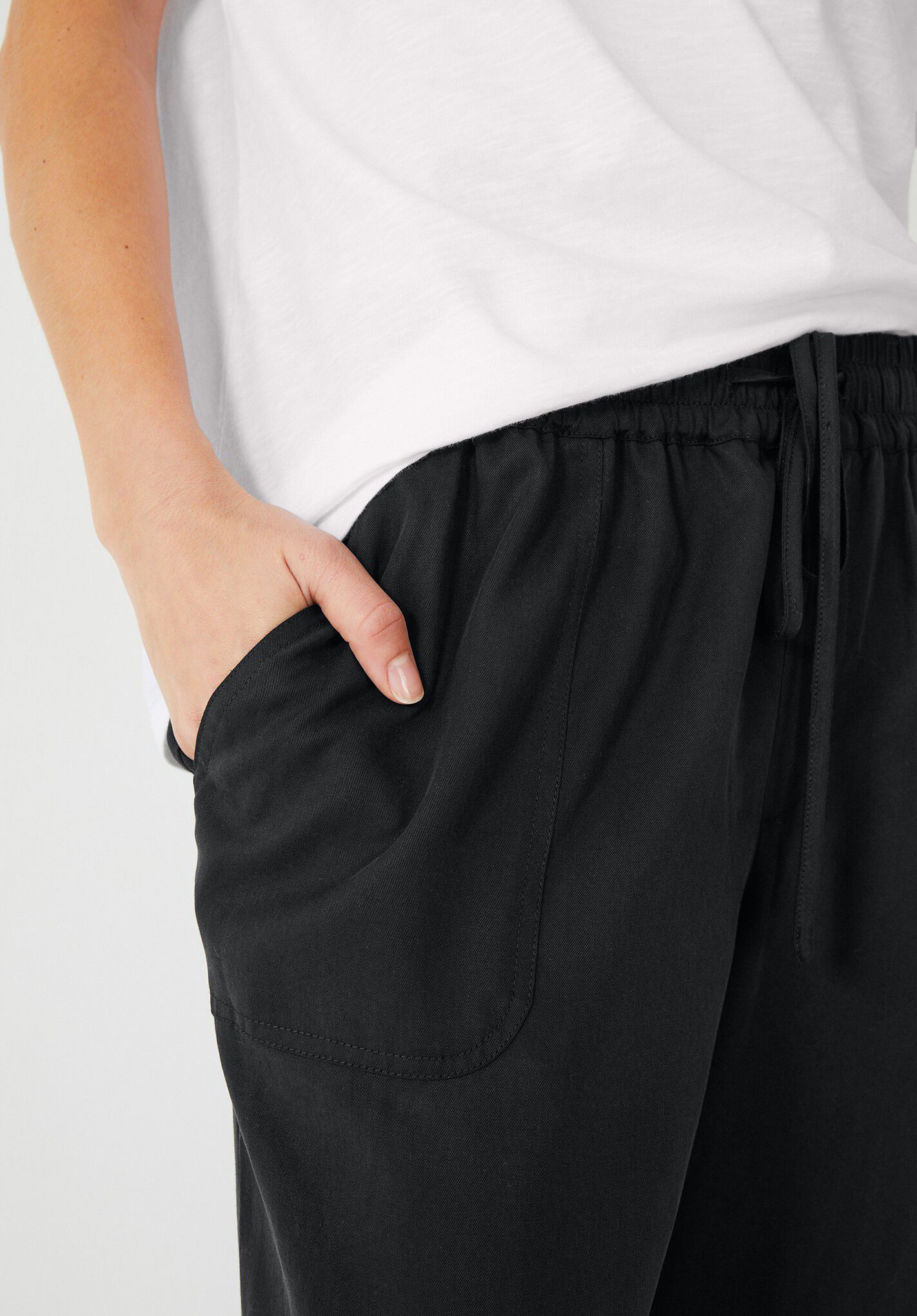Hush cropped linen joggers shop