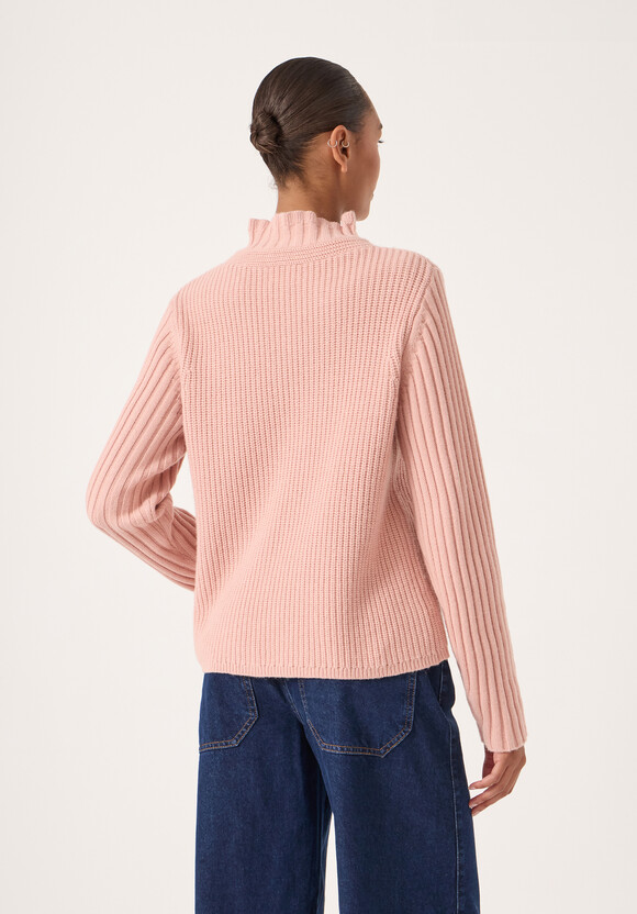 Kiley Wool Blend Frill Trim Jumper
