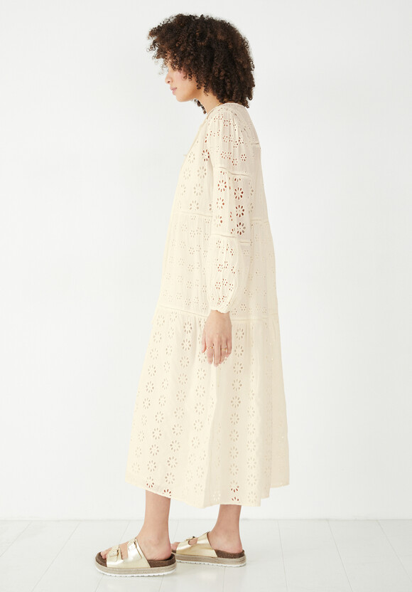 Hannah Broderie Midi Dress