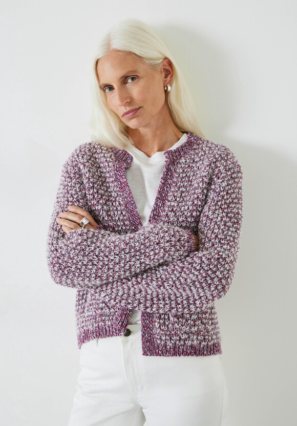 Girija Textured Stitch Knitted Cardigan