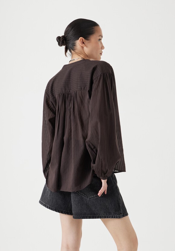 Bea Textured Stripe Blouse
